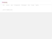 Tablet Screenshot of filmkids.ch